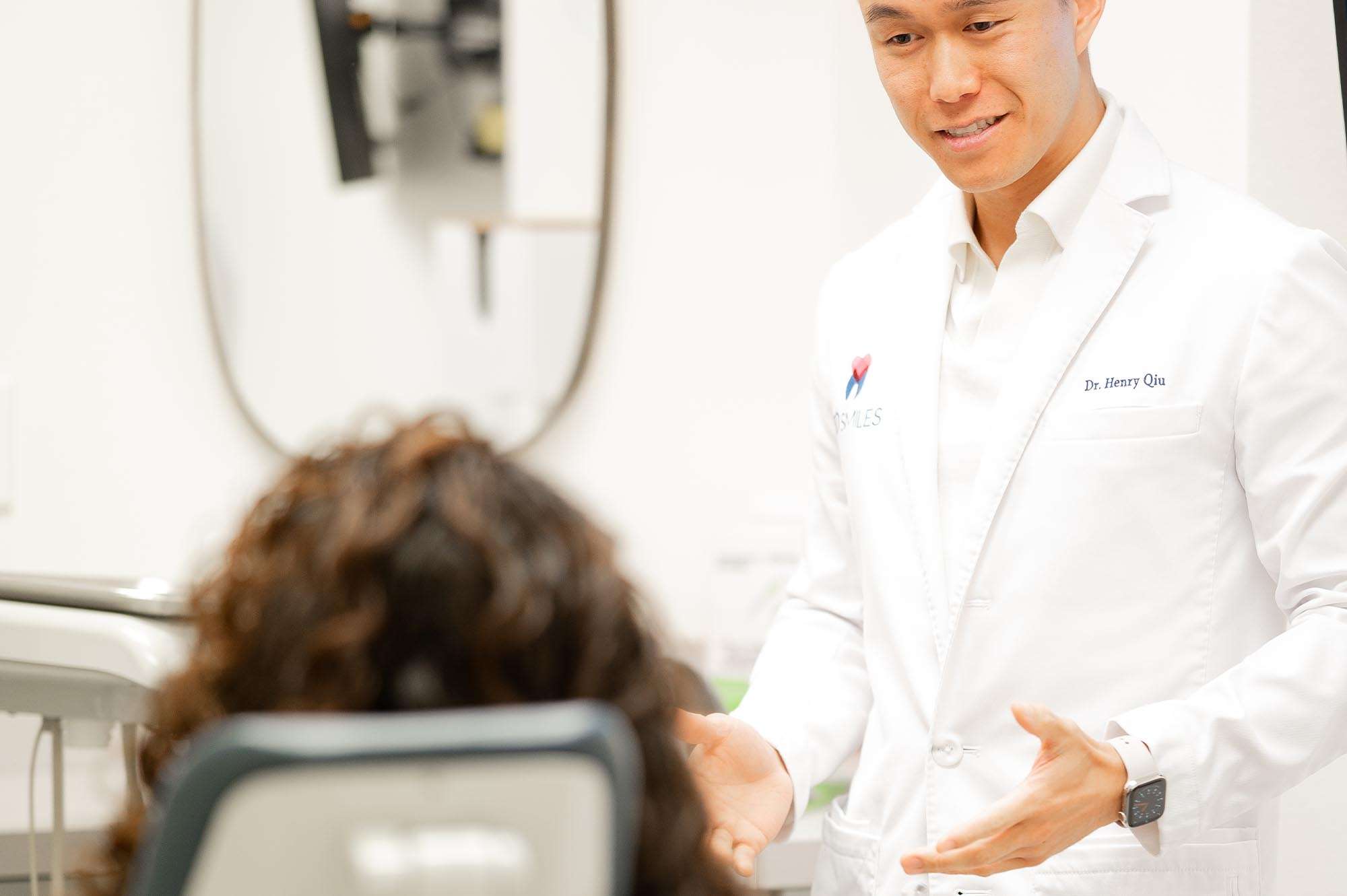 Everest Sleep Center - Dr. Qiu talking to Patient